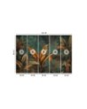 Stylish wallpaper - Photo wallpaper Tropical leaves flowers | FEEBY
