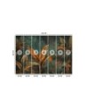 Stylish wallpaper - Photo wallpaper Tropical leaves flowers | FEEBY