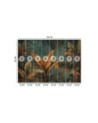 Stylish wallpaper - Photo wallpaper Tropical leaves flowers | FEEBY