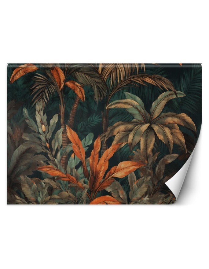 Unique wall mural - Palm trees in jungle landscape | FEEBY