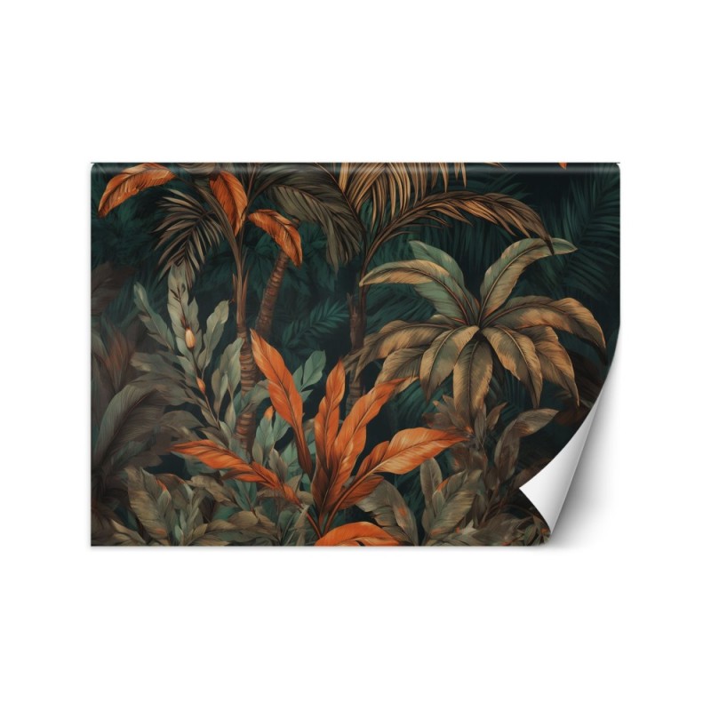Unique wall mural - Palm trees in jungle landscape | FEEBY