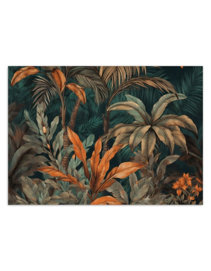 Unique wall mural - Palm trees in jungle landscape | FEEBY