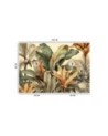 Fashionable wallpaper - Banana leaves in sepia | FEEBY