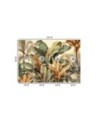 Fashionable wallpaper - Banana leaves in sepia | FEEBY