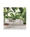 Wall mural for living room - Green banana leaves | FEEBY