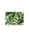 Wall mural for bedroom - Green tropical leaves | FEEBY