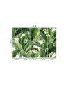 Wall mural for bedroom - Green tropical leaves | FEEBY