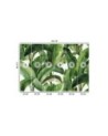 Wall mural for bedroom - Green tropical leaves | FEEBY