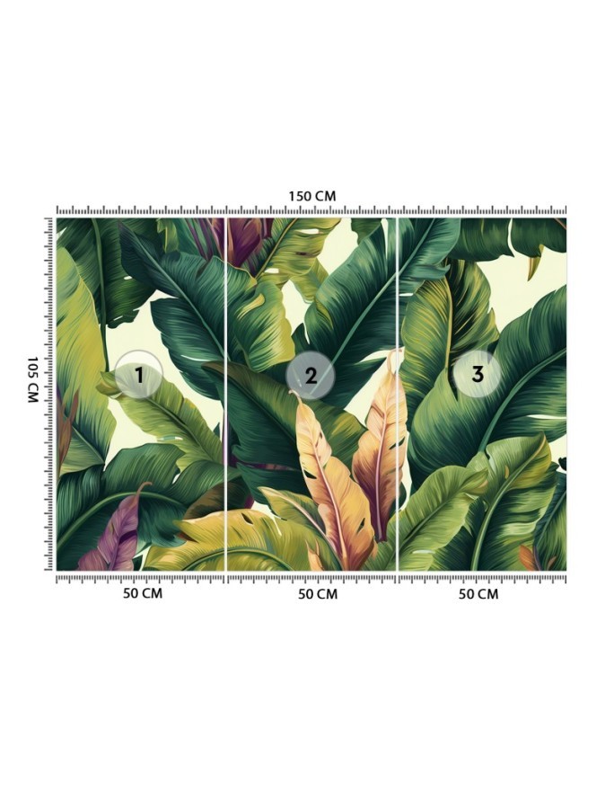 Wall mural - Colorful tropical leaves | FEEBY