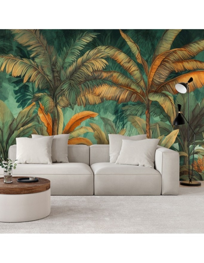 Modern wall mural - Palm trees in jungle landscape | FEEBY