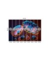 Unique wall mural - Neon flowers | FEEBY