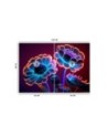 Fashionable wallpaper - Neon flowers buds | FEEBY