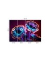 Fashionable wallpaper - Neon flowers buds | FEEBY