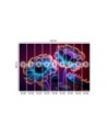 Fashionable wallpaper - Neon flowers buds | FEEBY