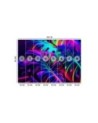 Modern wallpaper - Monstera leaves in neon colors | FEEBY