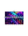 Modern wallpaper - Monstera leaves in neon colors | FEEBY
