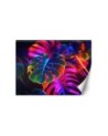 Wall mural - Monstera fluorescent leaves | FEEBY
