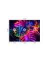 Wall mural - Monstera fluorescent leaves | FEEBY