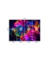 Wall mural - Monstera fluorescent leaves | FEEBY