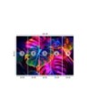 Wall mural - Monstera fluorescent leaves | FEEBY