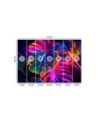 Wall mural - Monstera fluorescent leaves | FEEBY