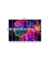 Wall mural - Monstera fluorescent leaves | FEEBY