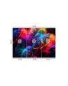 Modern wall mural - Monstera leaves in neon colors | FEEBY