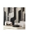 Wall mural for living room - Grey geometric abstraction | FEEBY