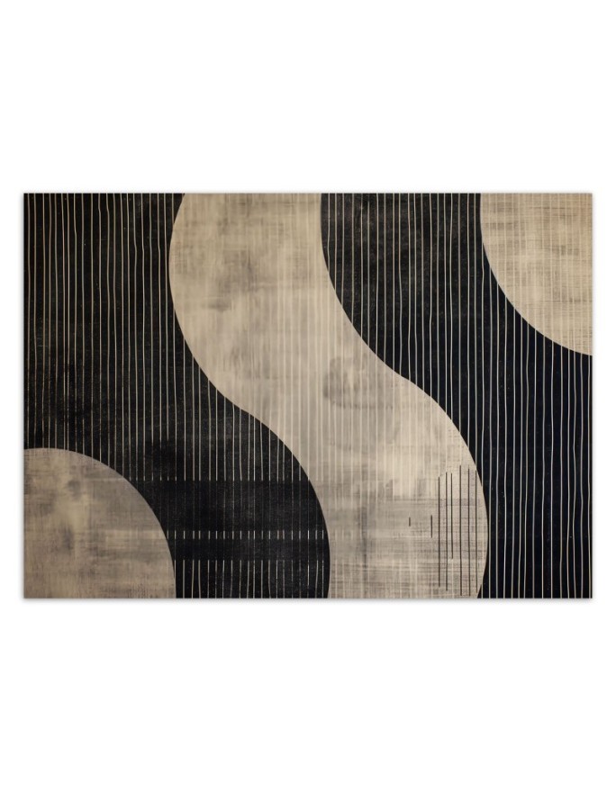 Wall mural for bedroom - Retro abstract shapes | FEEBY
