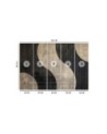 Wall mural for bedroom - Retro abstract shapes | FEEBY