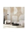Modern wall mural - Beige abstract shapes | FEEBY
