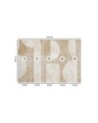 Modern wall mural - Beige abstract shapes | FEEBY