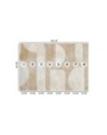 Modern wall mural - Beige abstract shapes | FEEBY