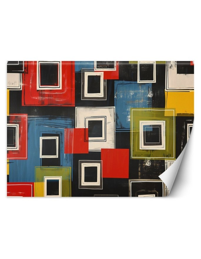 Wallpaper - Colorful retro abstraction | FEEBY