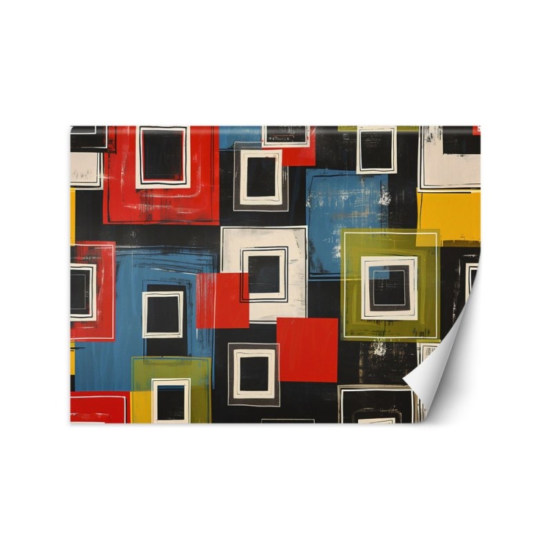 Wallpaper - Colorful retro abstraction | FEEBY
