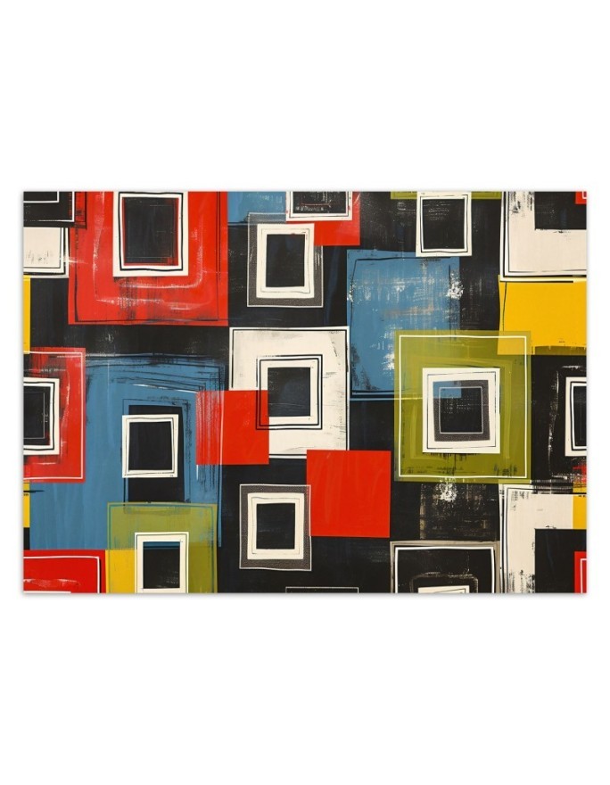 Wallpaper - Colorful retro abstraction | FEEBY