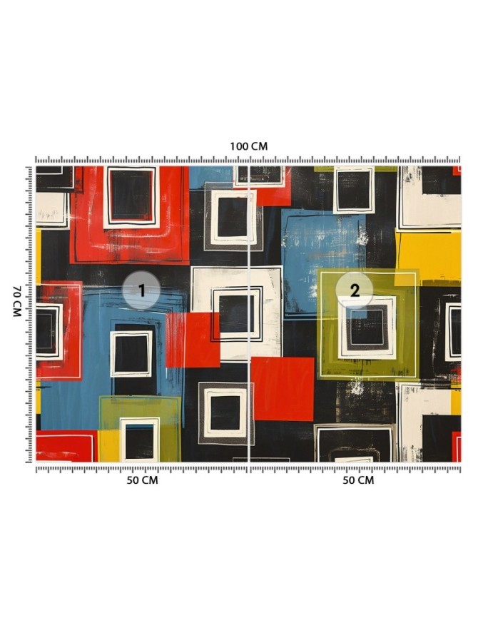 Wallpaper - Colorful retro abstraction | FEEBY