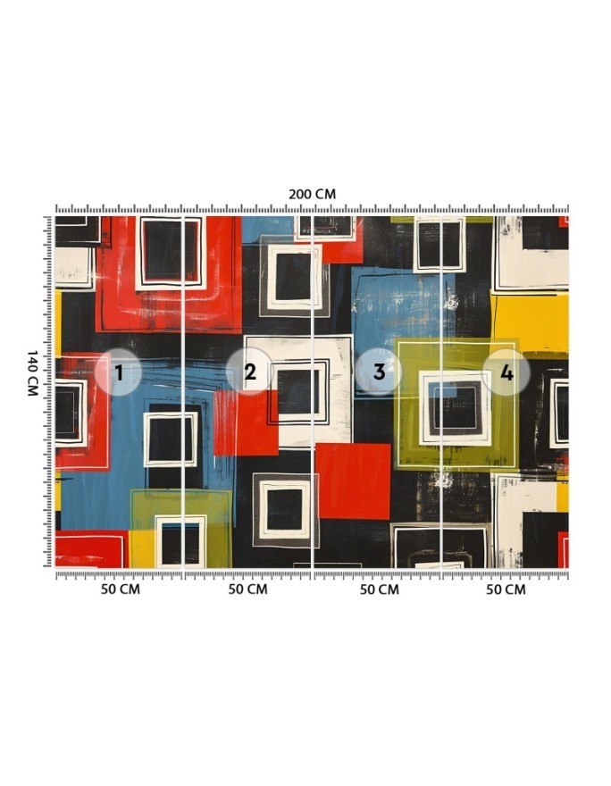 Wallpaper - Colorful retro abstraction | FEEBY