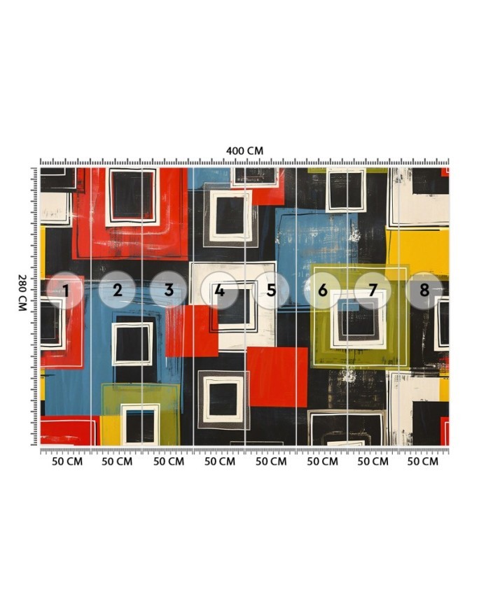 Wallpaper - Colorful retro abstraction | FEEBY