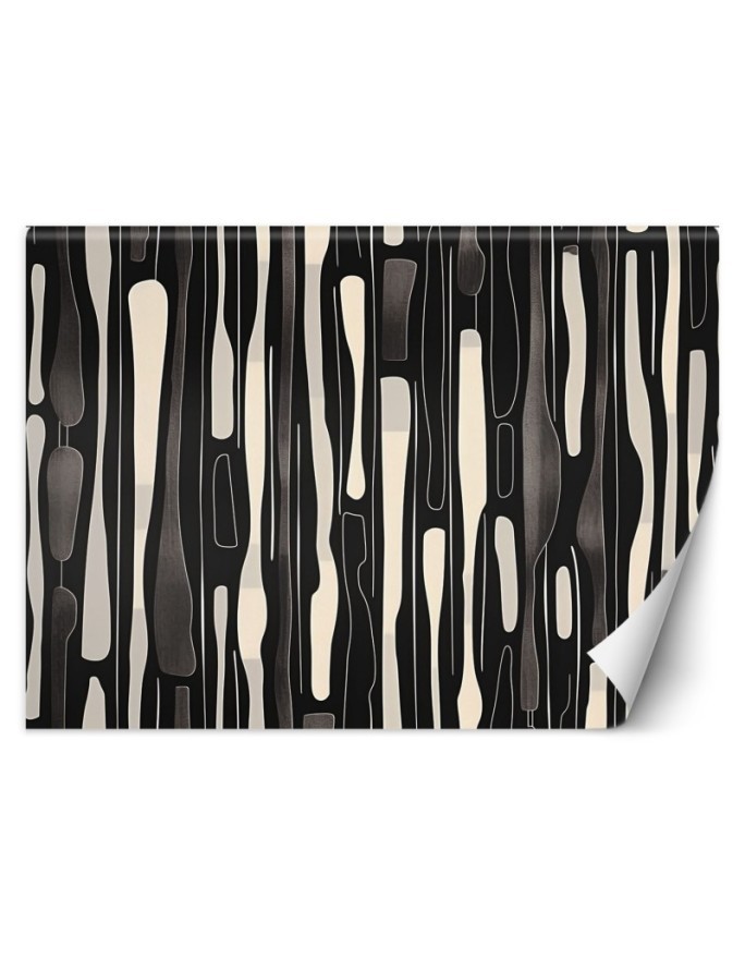 Stylish wallpaper - Black and white abstraction | FEEBY