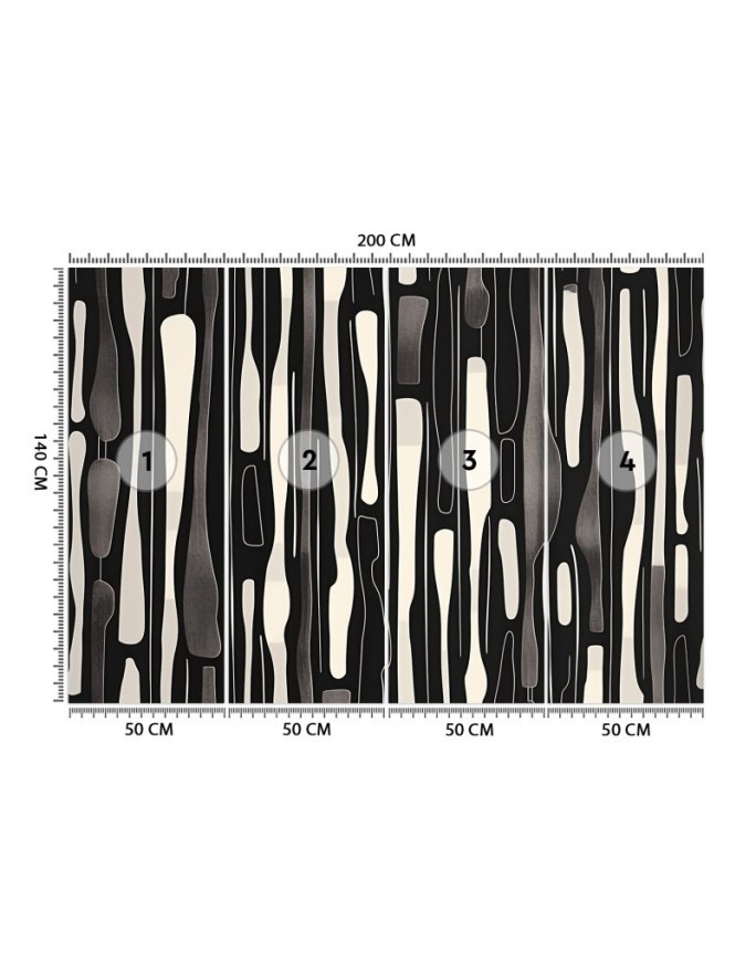 Stylish wallpaper - Black and white abstraction | FEEBY