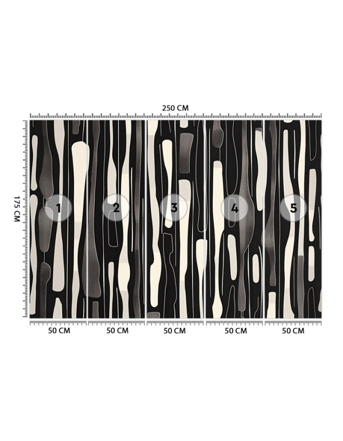 Stylish wallpaper - Black and white abstraction | FEEBY