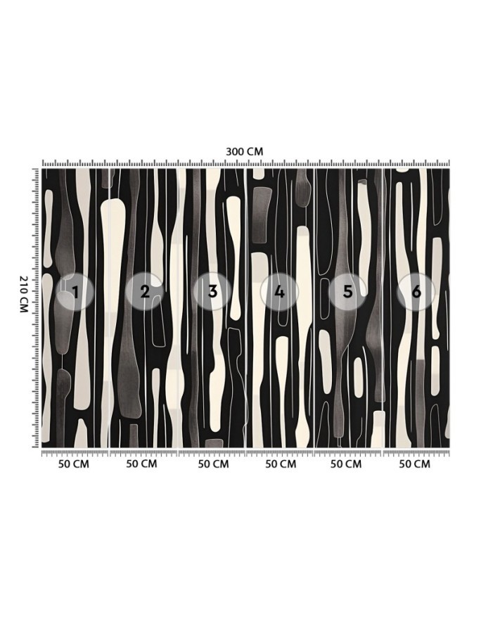 Stylish wallpaper - Black and white abstraction | FEEBY