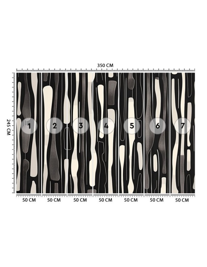 Stylish wallpaper - Black and white abstraction | FEEBY