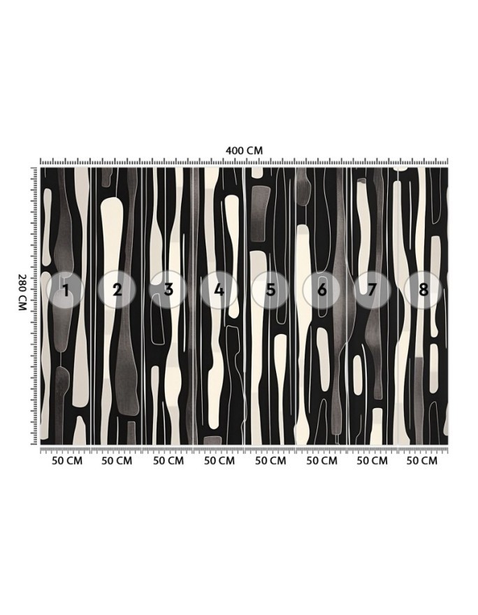 Stylish wallpaper - Black and white abstraction | FEEBY