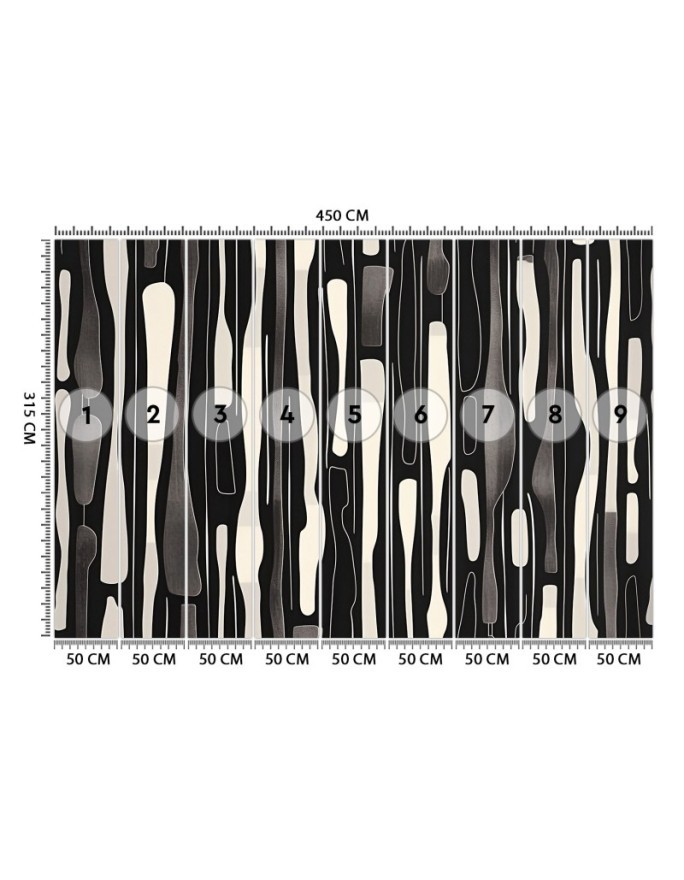 Stylish wallpaper - Black and white abstraction | FEEBY