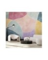 Wall mural - Colorful pastel shapes abstraction | FEEBY