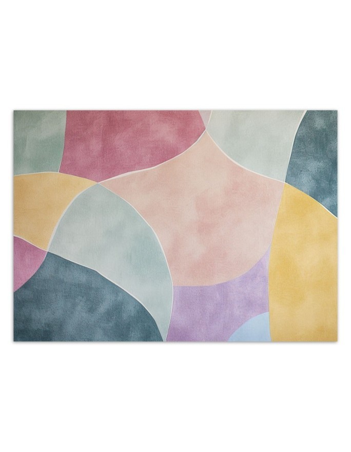 Wall mural - Colorful pastel shapes abstraction | FEEBY