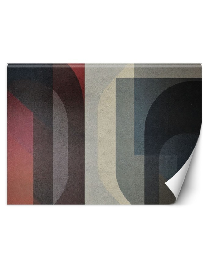 Modern wall mural - Geometric abstraction retro | FEEBY