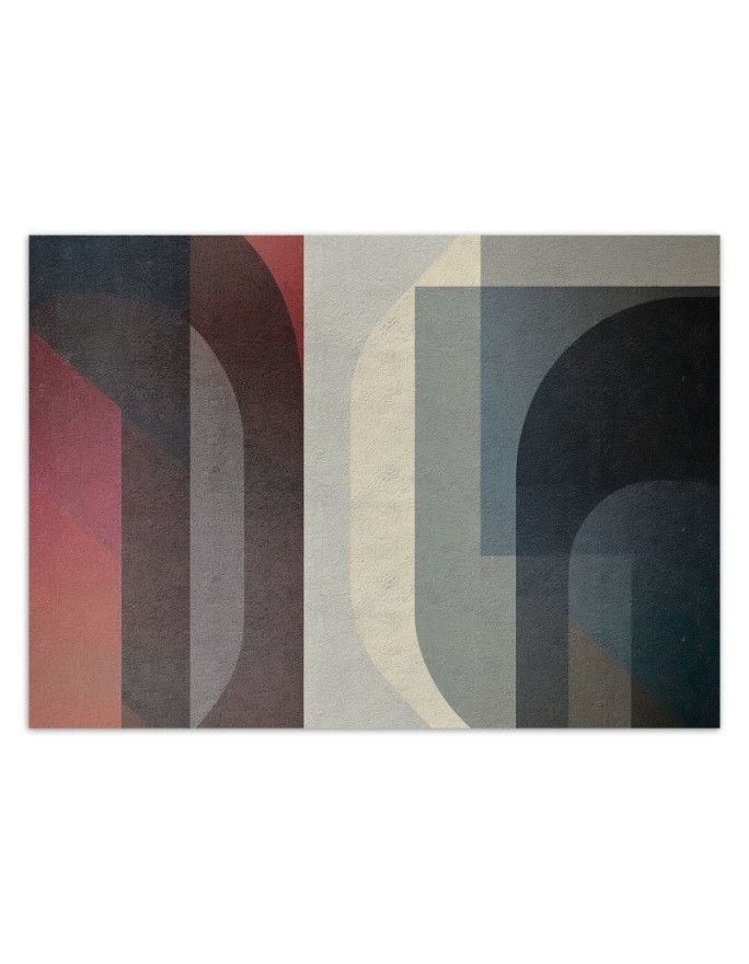 Modern wall mural - Geometric abstraction retro | FEEBY